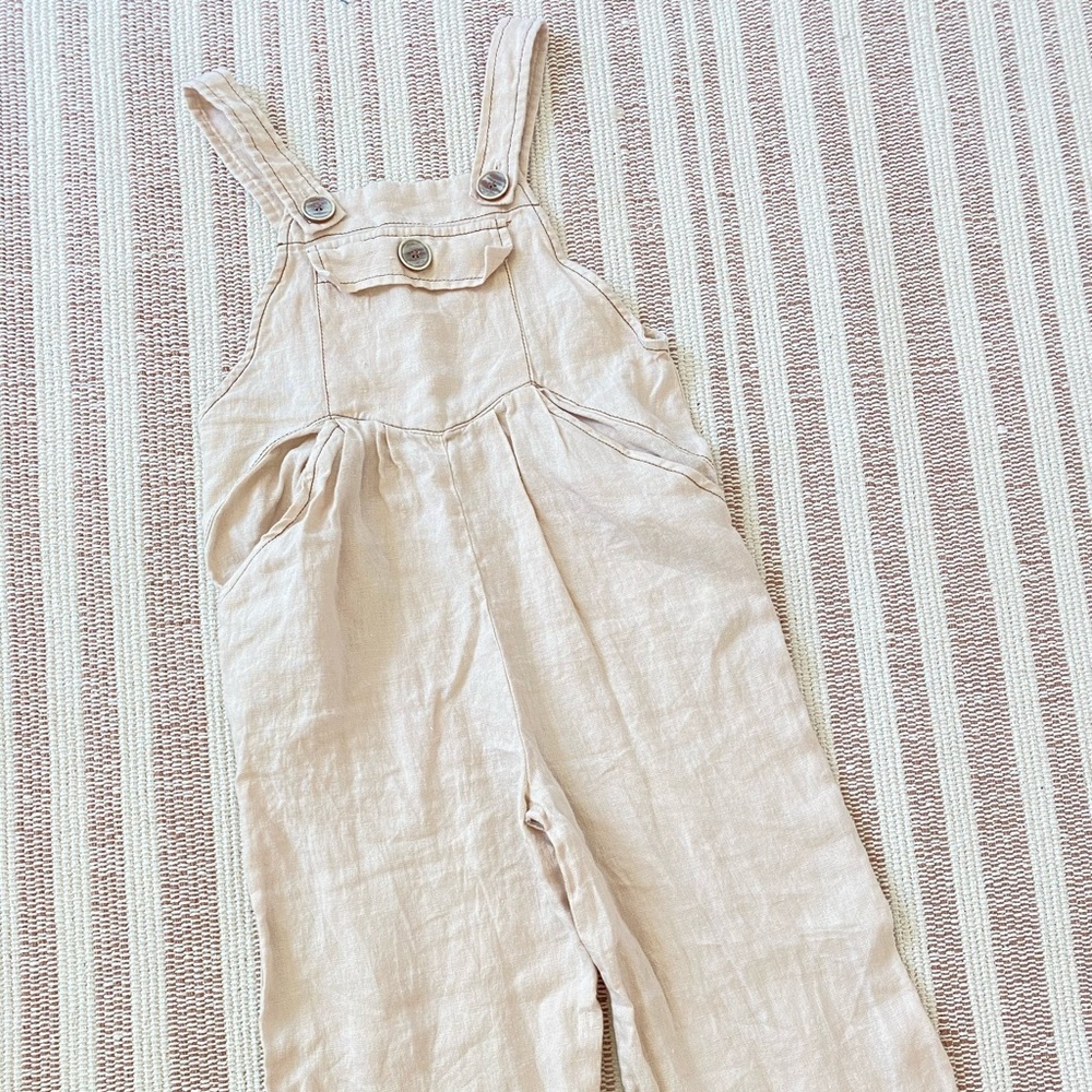 Zara Linen Overalls size 6